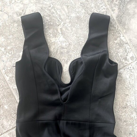 GALVAN Siren Scalloped Straight-Leg Jumpsuit in Black, US 2 NEW w/Tag $1,895 - Picture 8 of 11